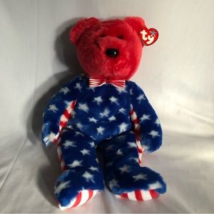 2002 Ty Beanie Buddy Liberty with RED Head
